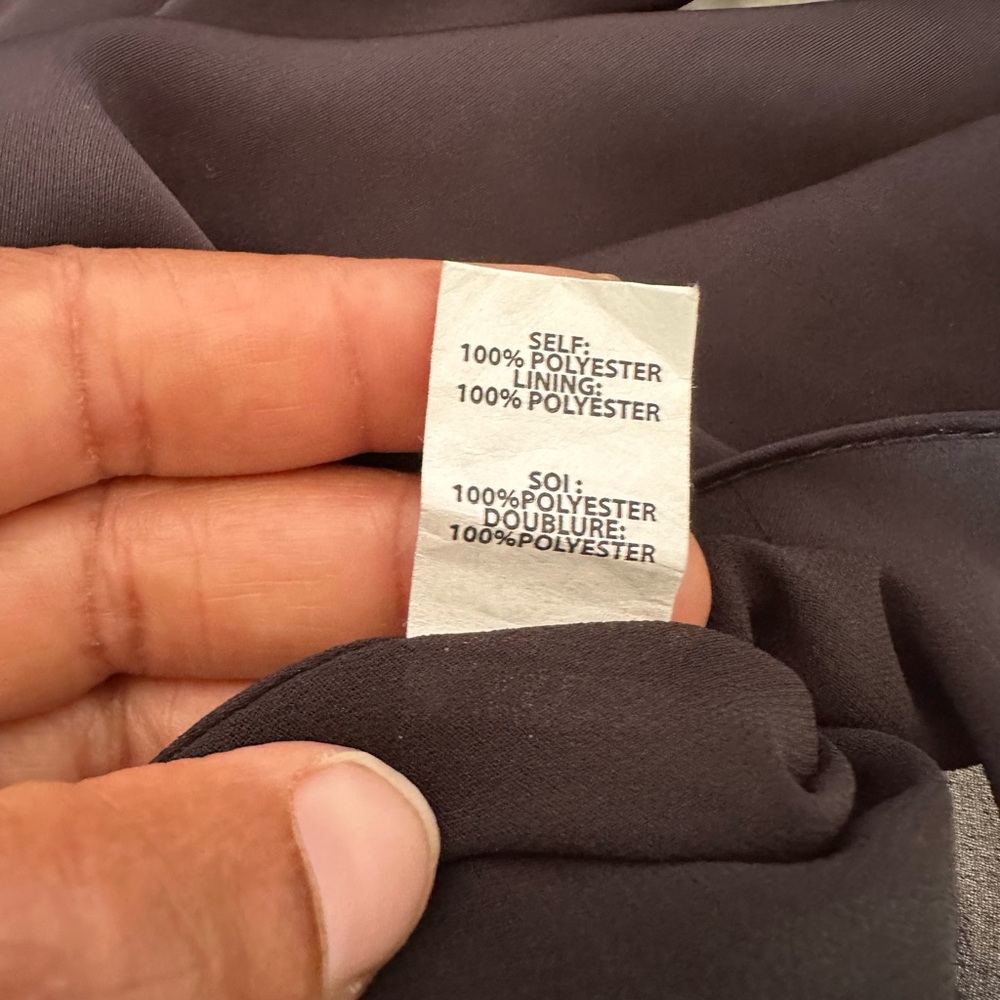 💥SOLD $25💥 RAMY BROOK Mini Dress M Black Ruched Feminine Sexy Goth Babydoll - Picture 9 of 11